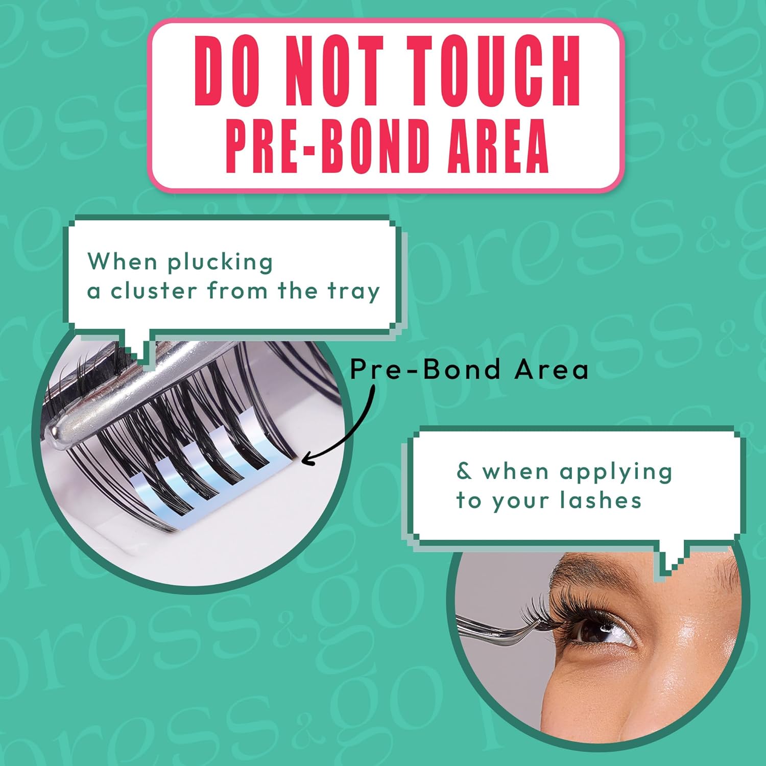i-ENVY Press&Go – Kit de pestañas autoadhesivas y aplicador, racimos de pestañas postizas reutilizables, no necesita pegamento, pestañas a presión