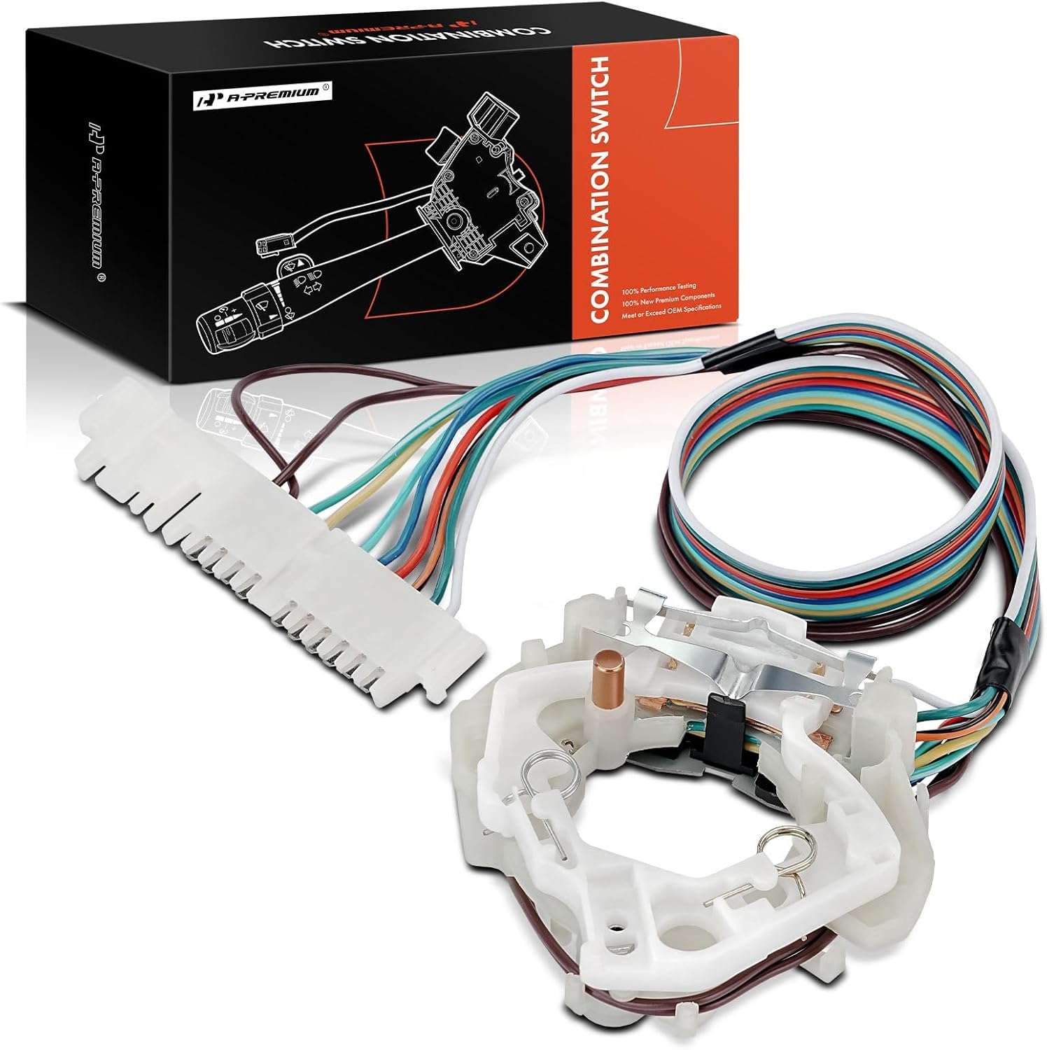A-Premium Interruptor de señal de giro Interruptor combinado multifunción compatible con Chevrolet GMC Buick Cadillac Oldsmobile Dodge AMC Jeep