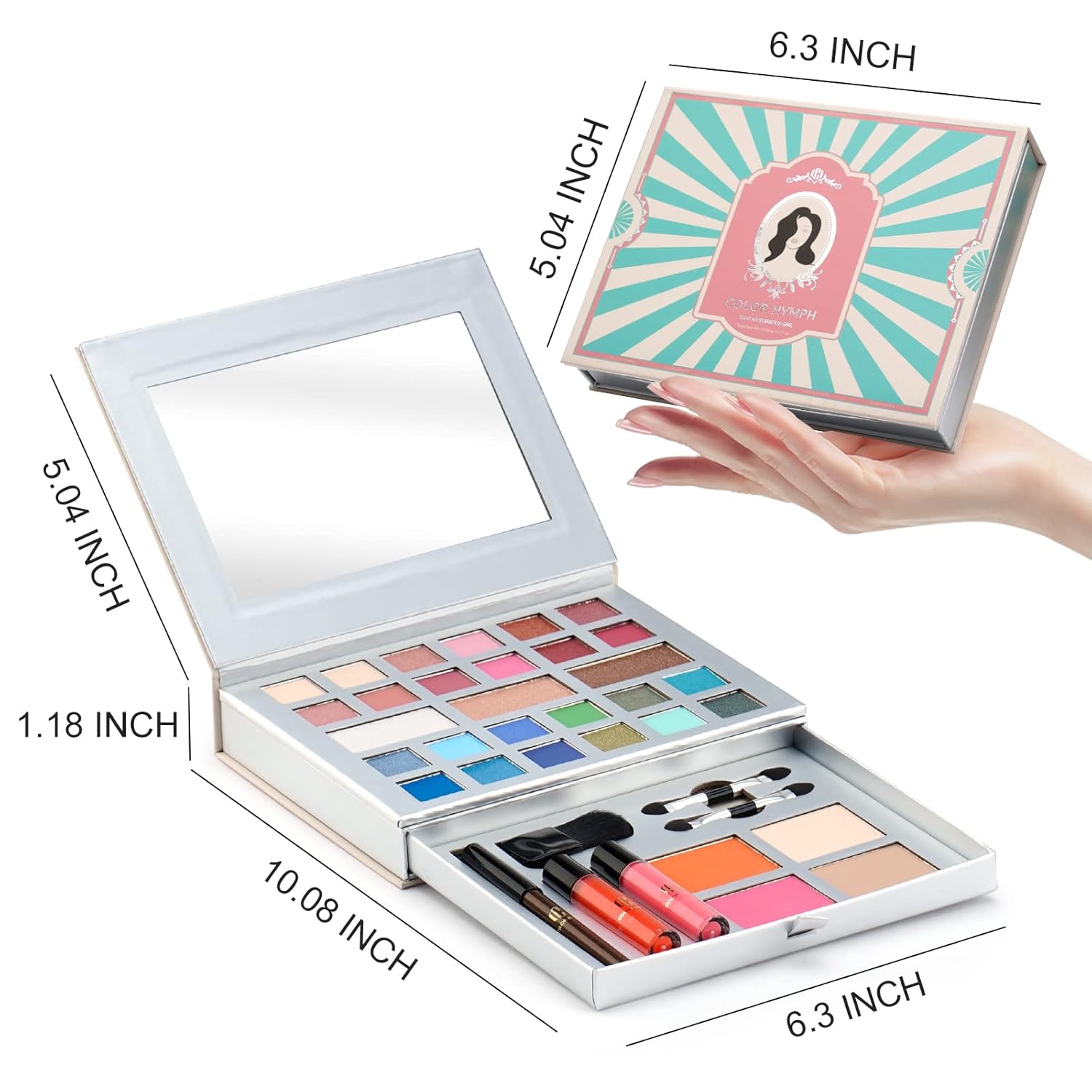 Kit de maquillaje todo en uno, perfecto para mujeres, adolescentes y principiantes. Desbloquea infinitas posibilidades con 24 hermosos tonos de
