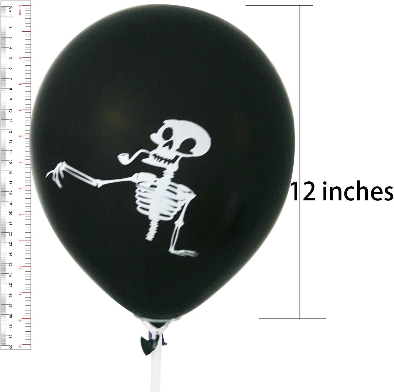 CANDEL CHOICE Globos de Halloween 100 unidades de 12 pulgadas de colores surtidos con 10 diseños temáticos de Halloween impresos redondos