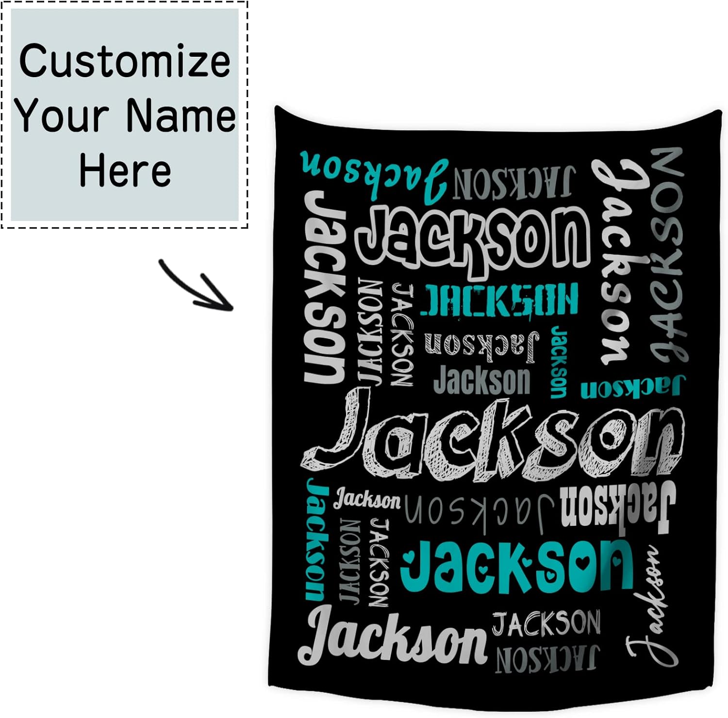 Manta personalizada con texto del nombre, mantas de franela personalizadas para bebés, adultos y niños, regalo de cumpleaños, día de San Valentín,