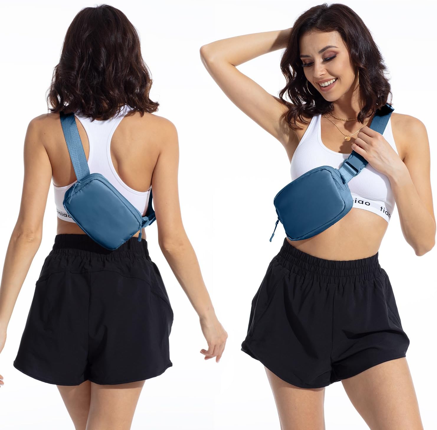 Minicangurera unisex con correa ajustable para entrenamiento, correr, viajar, senderismo