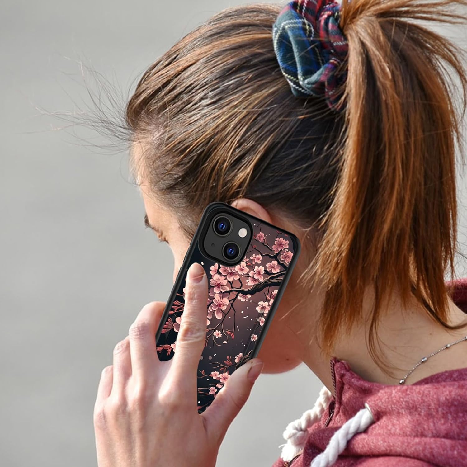 Vobber Funda para iPhone 15 Plus, funda tipo cartera con ranura para tarjeta oculta, a prueba de golpes, TPU y PC, funda protectora de doble capa