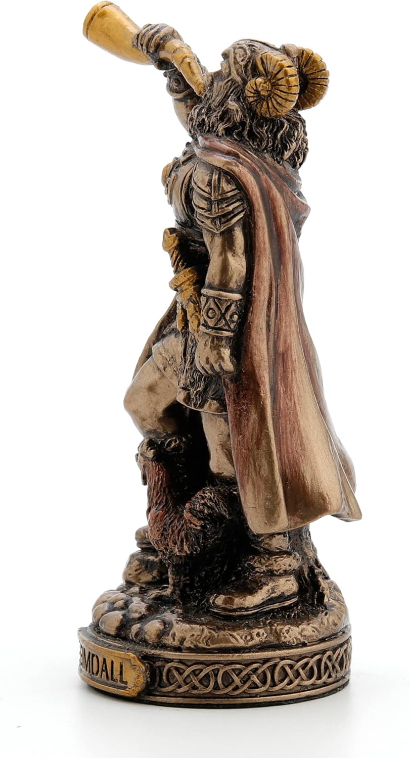 Veronese Design Figura miniatura de Dioses nórdicos (Heimdall, bronce)