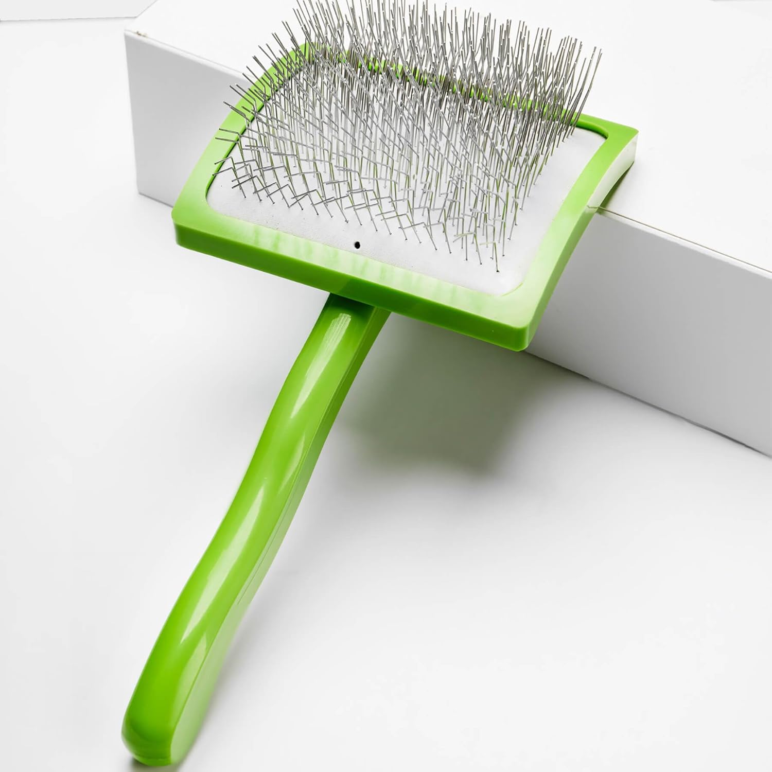 Cepillo para perros de pelo largo, caniches, garabatos dorados, cepillo para perros grandes, cepillo de alambre para aseo de mascotas y deshedding
