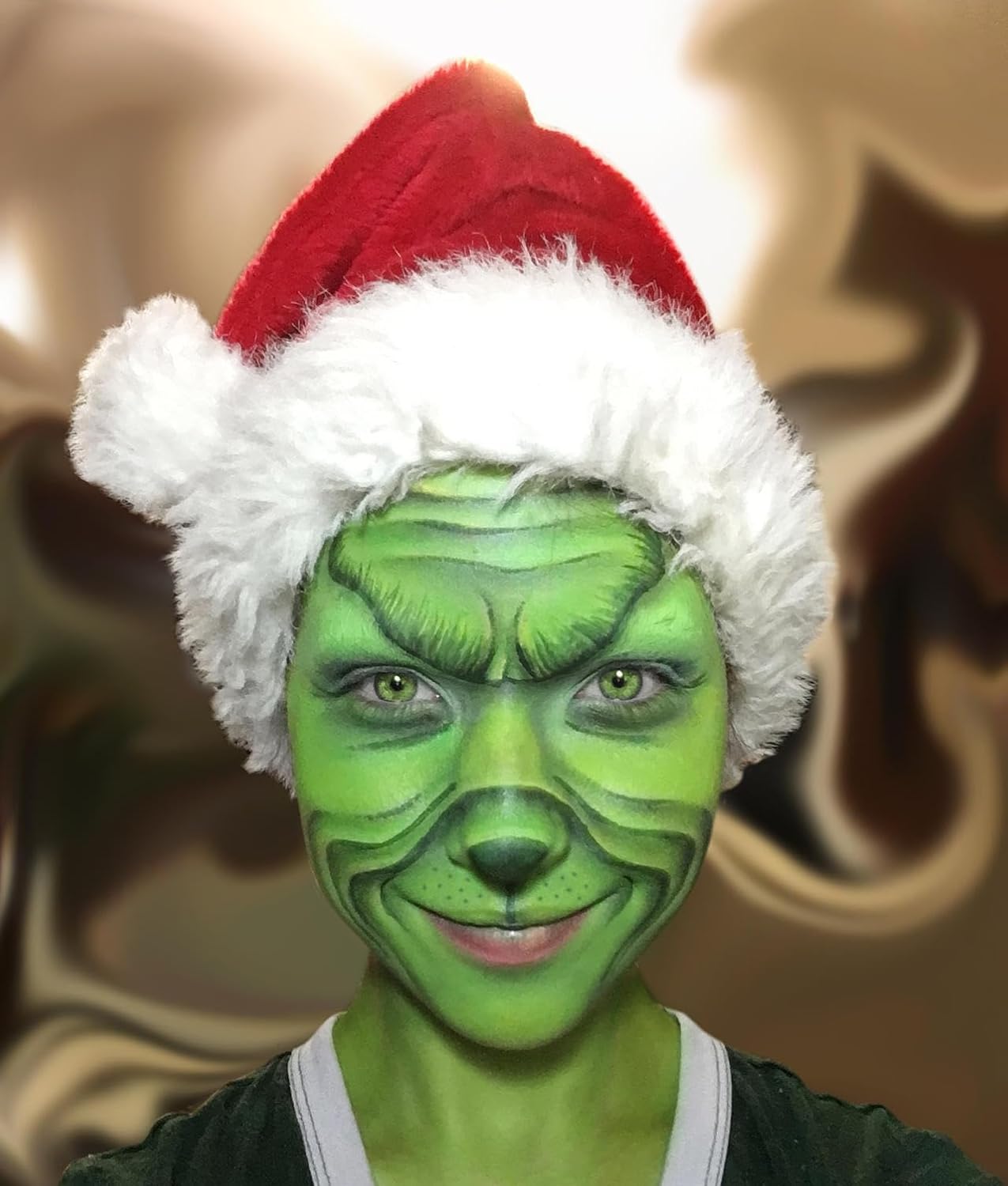 Go Ho Pintura corporal verde de 6 colores, maquillaje a base de agua crema para adultos y niños, Halloween cosplay, paleta de maquillaje FX, pintura