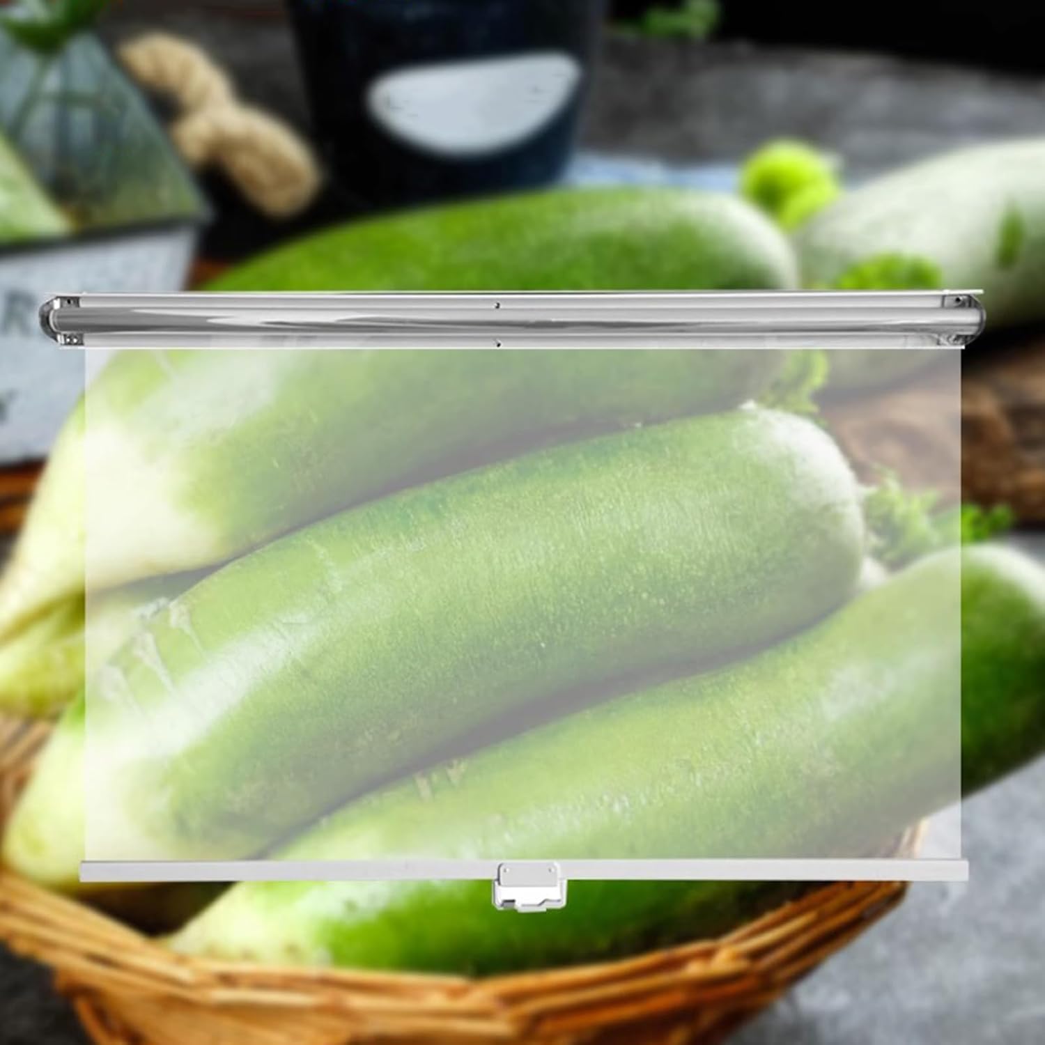 Persianas enrollables transparentes impermeables, a prueba de polvo, se mantienen frescas, persianas de plástico transparente sin cordón con asa,