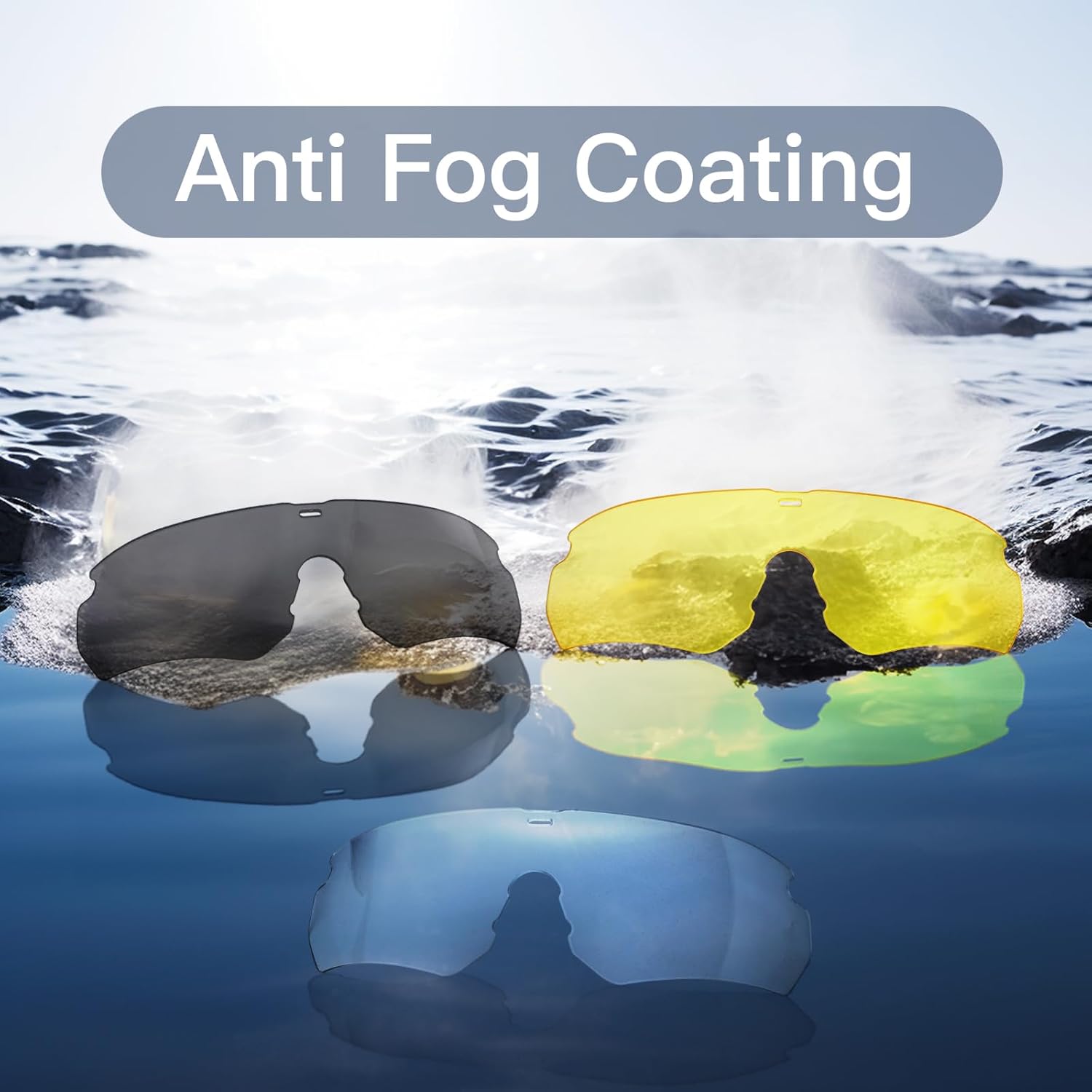Outdoramic Anteojos de seguridad antivaho  Gafas tácticas, protección ocular de disparo, gafas de Airsoft para hombres