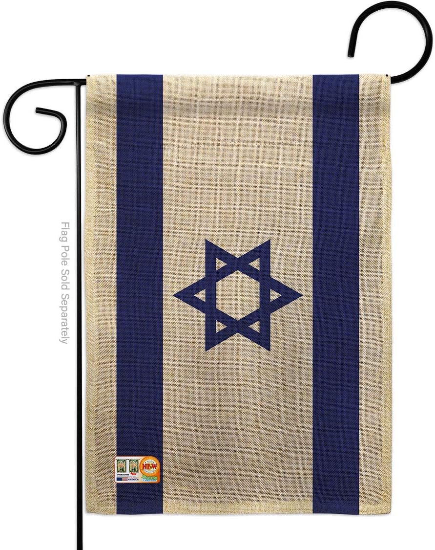 Bandera de Israel Bandera de arpillera israelí Bandera de pared césped, puerta de habitación, póster al aire libre, tapiz interior para el hogar,
