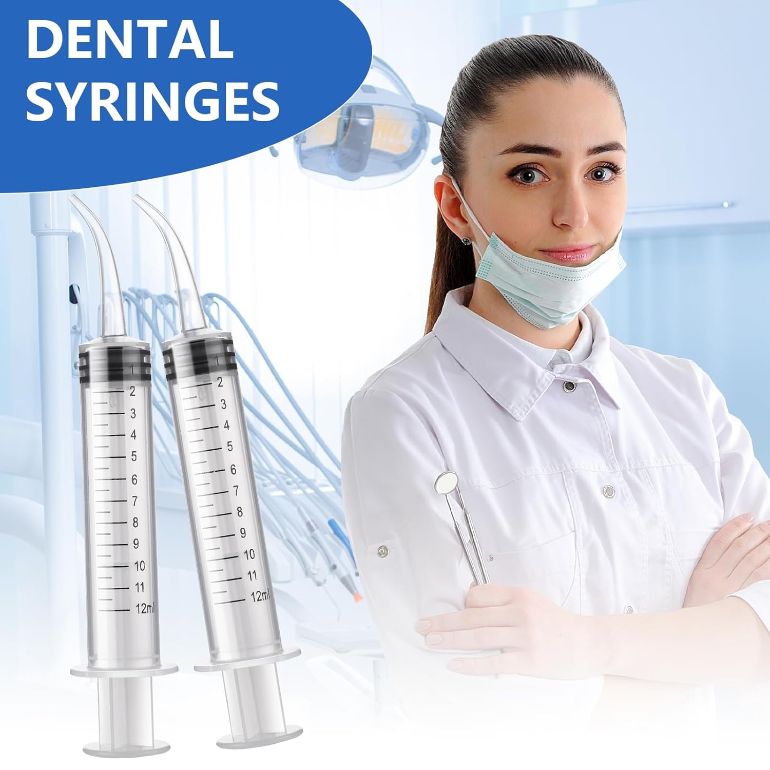 Sibba Jeringa Liquid Shots Medicine 5 PCS Plástico Oral Dispensación Médica Sin Aguja Dispensador Dental Cuidado Dental Portátil Sellado