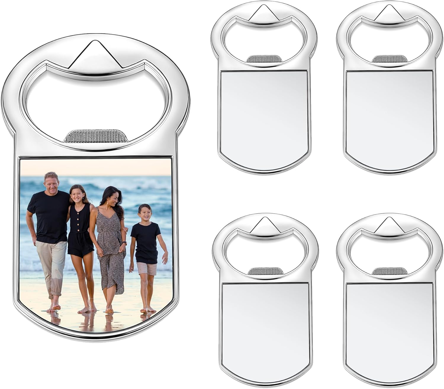 Abrebotellas con imán de sublimación para nevera, regalos de fotos personalizados, transferencia de calor para recuerdos de fiesta, boda, Bestman,