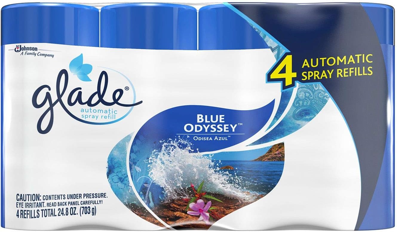 Glade Cashmere Woods – Repuesto de ambientador automático en aerosol, 6.2 onzas (paquete de 4)