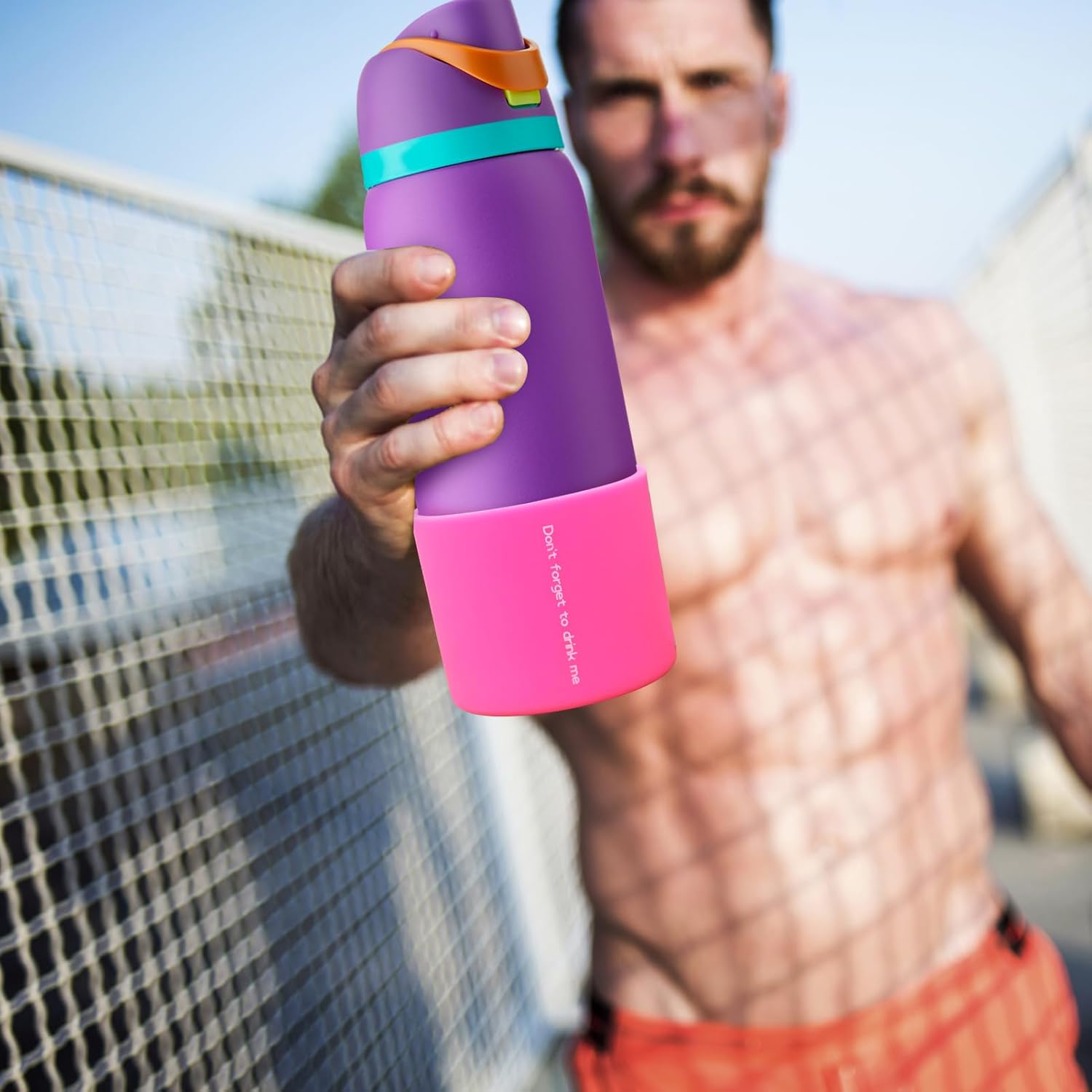 AIERSA 2 fundas de silicona para botas adecuadas para botellas de agua Owala FreeSip, Twist, Flip de 24 onzas, protector de parachoques inferior