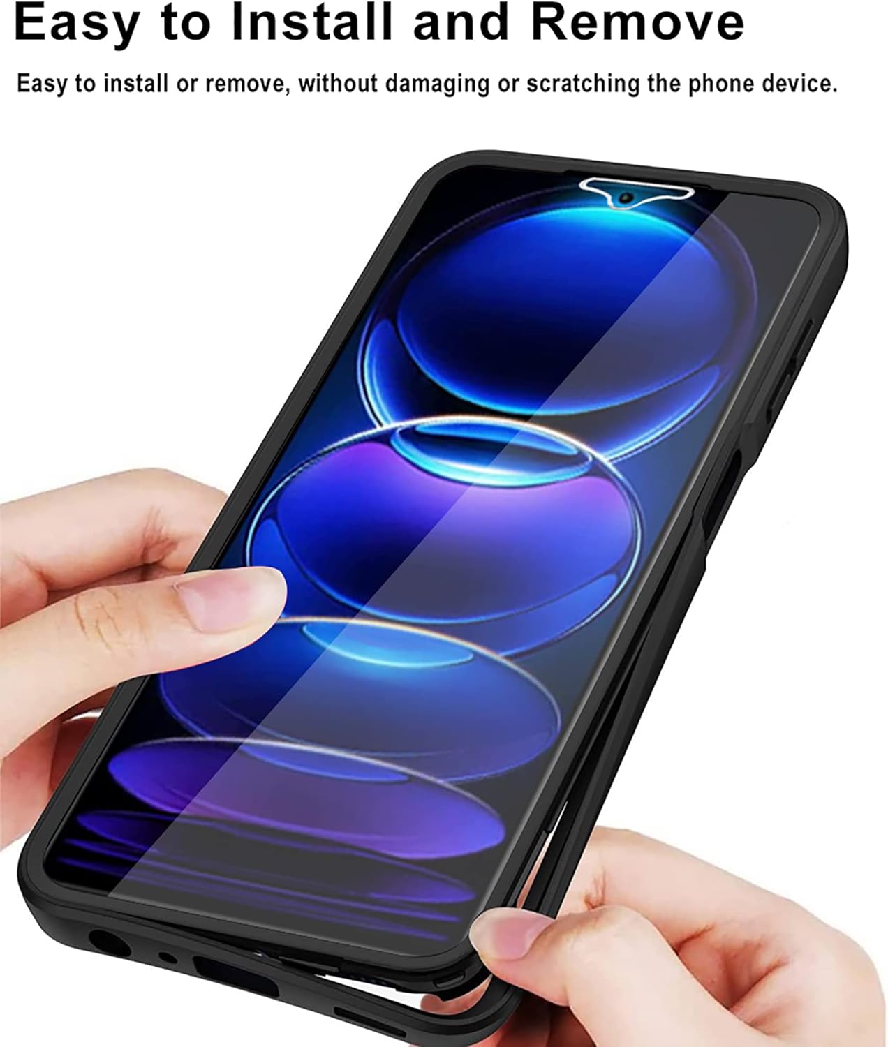 CCSamll – Funda transparente para Xiaomi Redmi Note 12 Pro 5G con protector de pantalla, delgada, a prueba de golpes, suave TPU parachoques