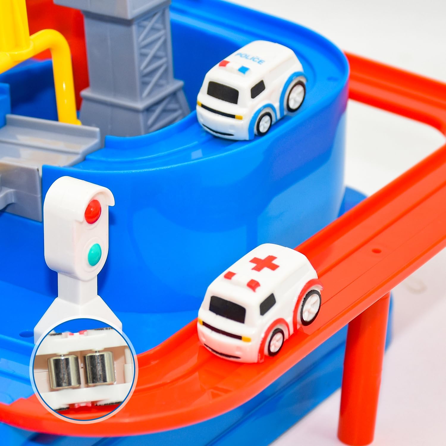 Juguetes de autos de carreras para niños de 4 a 6 años, juguetes de aventura en automóvil para niños, rompecabezas de carril y carril, juguetes