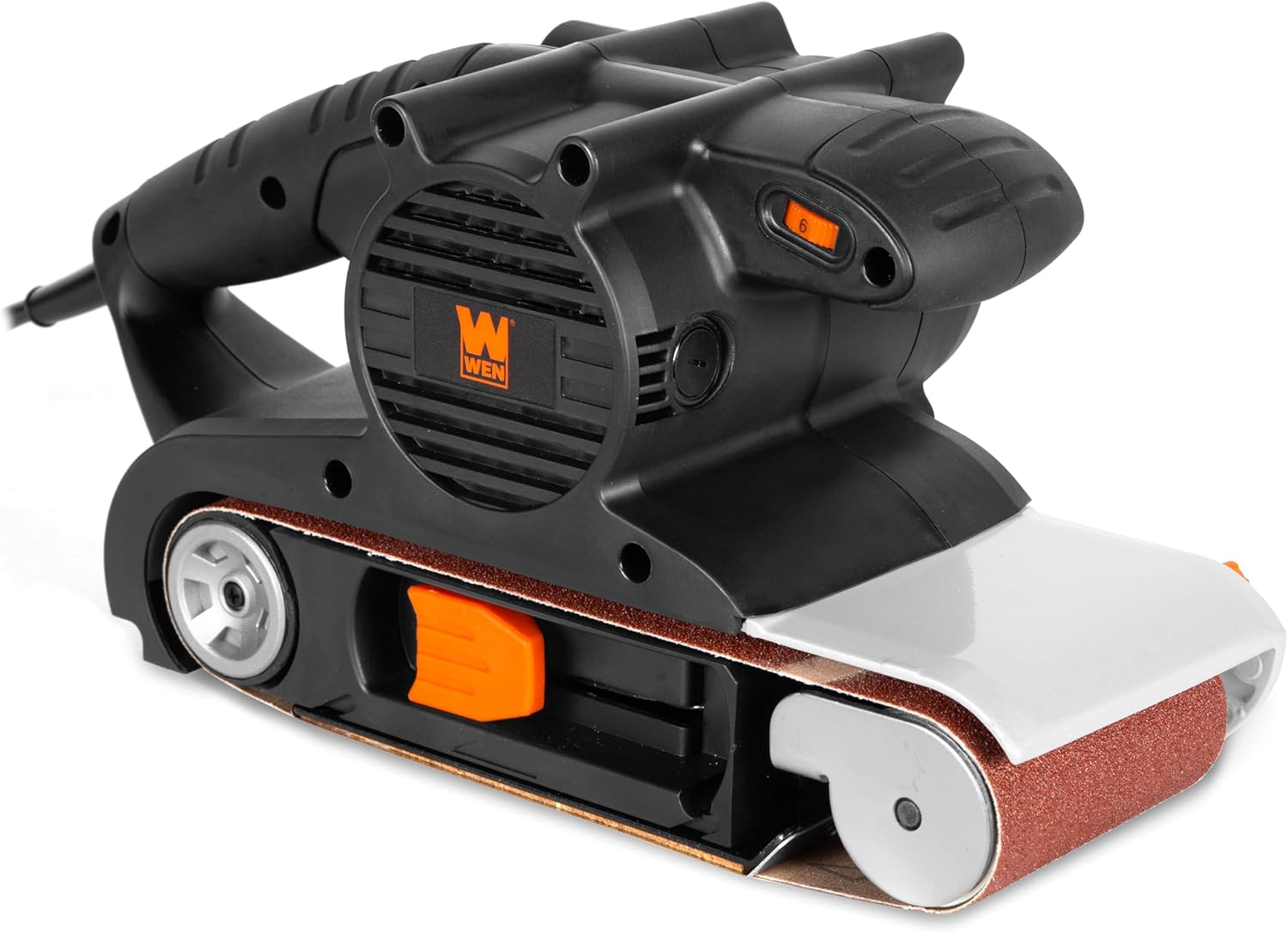 WEN Lijadora de banda portátil y de sobremesa con combinación de velocidad variable de 10 amperios y 4 por 24 pulgadas (HB424V)