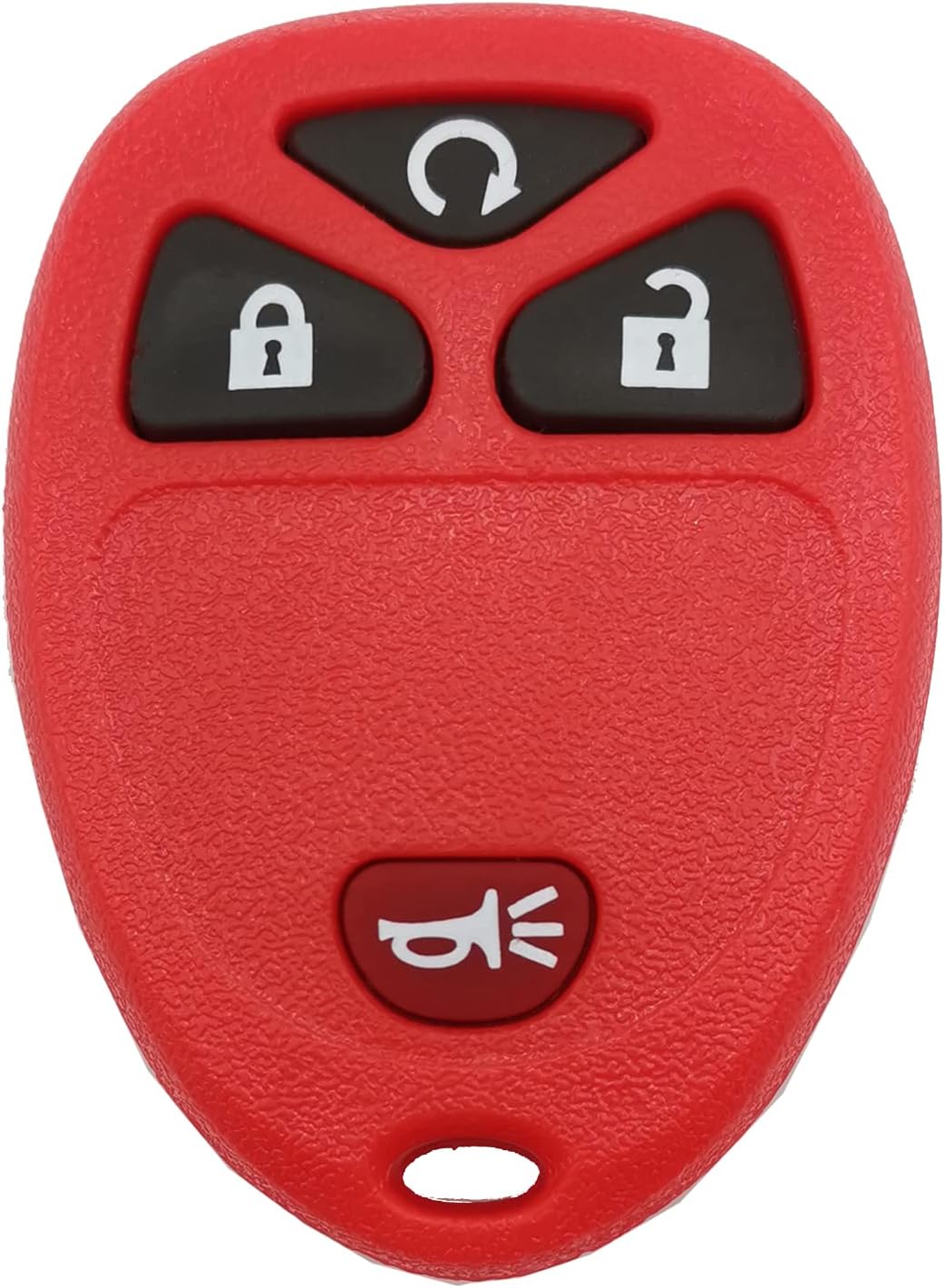 J-ACCES – Funda de repuesto para llavero de automóvil para GM GMC Chevrolet Chevy Buick de 4 botones, cubierta de almohadilla de entrada sin llave