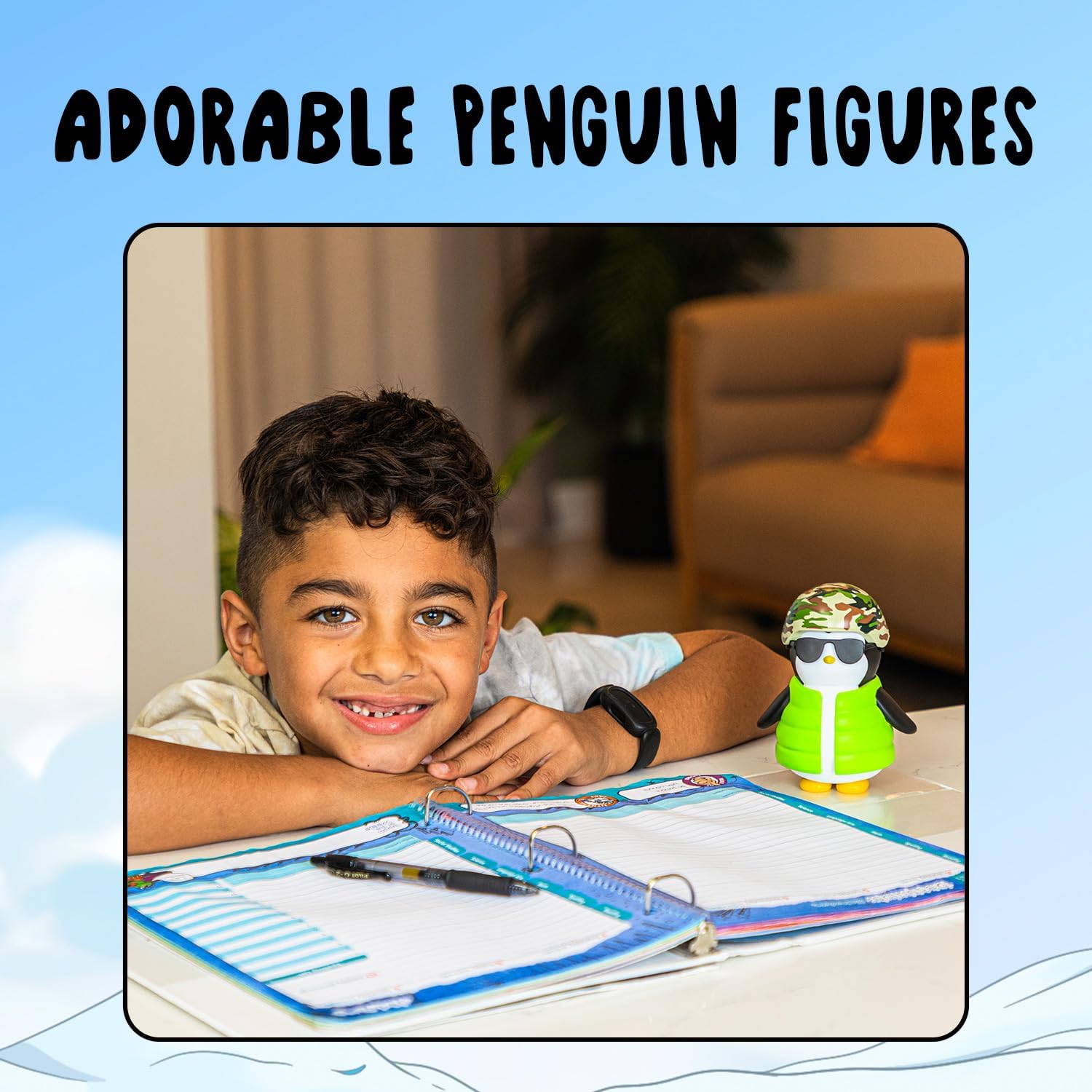 Pudgy Penguins Figuras de acción (Sargento Saul)  Figura moldeada premium de 5 pulgadas coleccionable  Perfecto para tu escritorio, mesa o mesita de