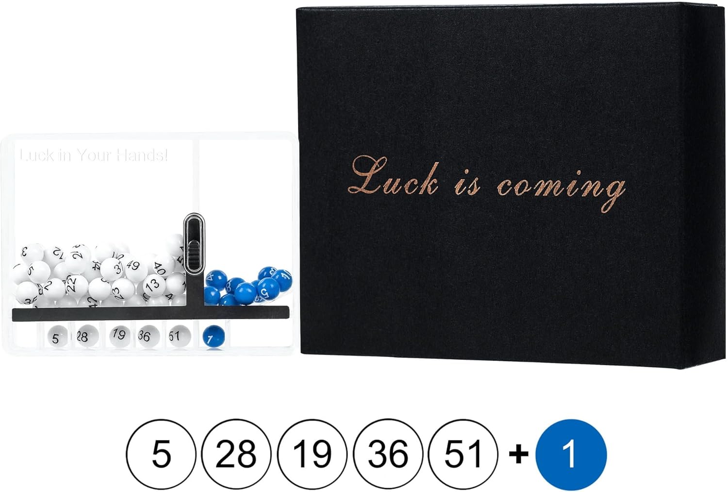 Caja de números de la suerte para jugar a jugadores de lotería, Powerball Lotto América, cosas para aliviar el estrés, cosas al azar, decoración