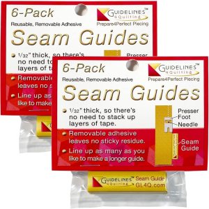 Guidelines4quilting – Paquete de 6 guías de costura x 2 x 132 pulgadas – Adhesivo extraíble y no deja residuos pegajosos (paquete de 2) Guidelines4quilting – Paquete de 6 guías de costura x 2 x 132 pulgadas – Adhesivo extraíble y no deja residuos pegajosos (paquete de 2)