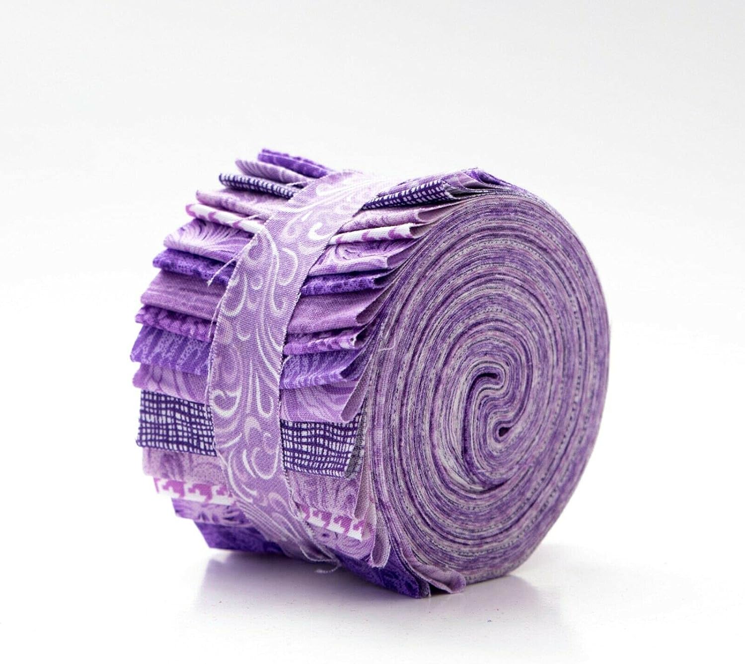 18 piezas It’s All Purple Jelly Roll de 2.5 pulgadas, 100% algodón precortado, 100% algodón