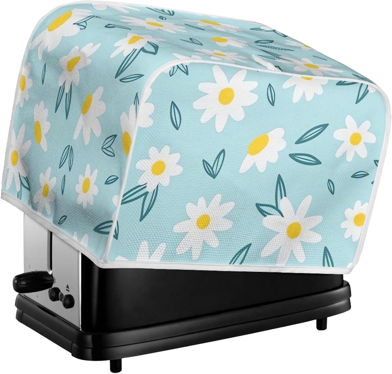 Daisy – Cubierta para tostadora de 2 rebanadas de cocina, fundas para electrodomésticos pequeños, lavable a máquina, funda para tostadora, horno,