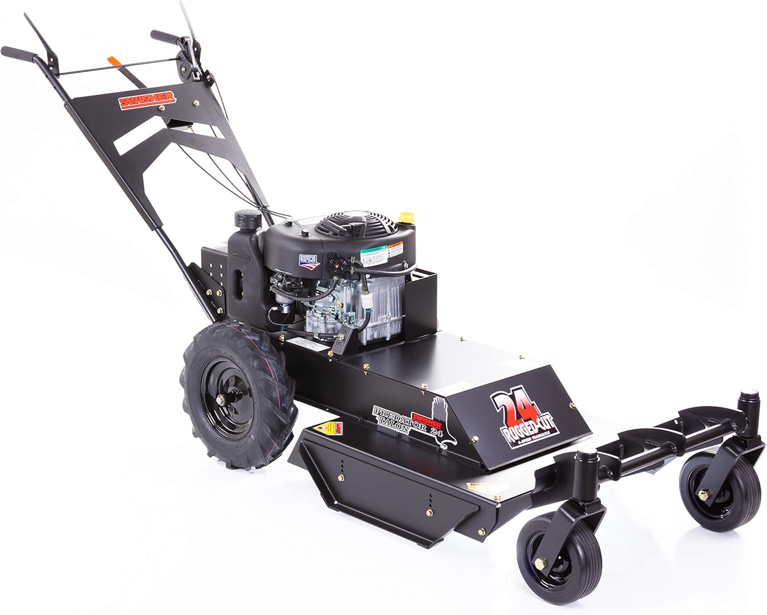 Swisher WRC11524BSC – 11.5 HP 24 in. Caminar por detrás de corte áspero con ruedas