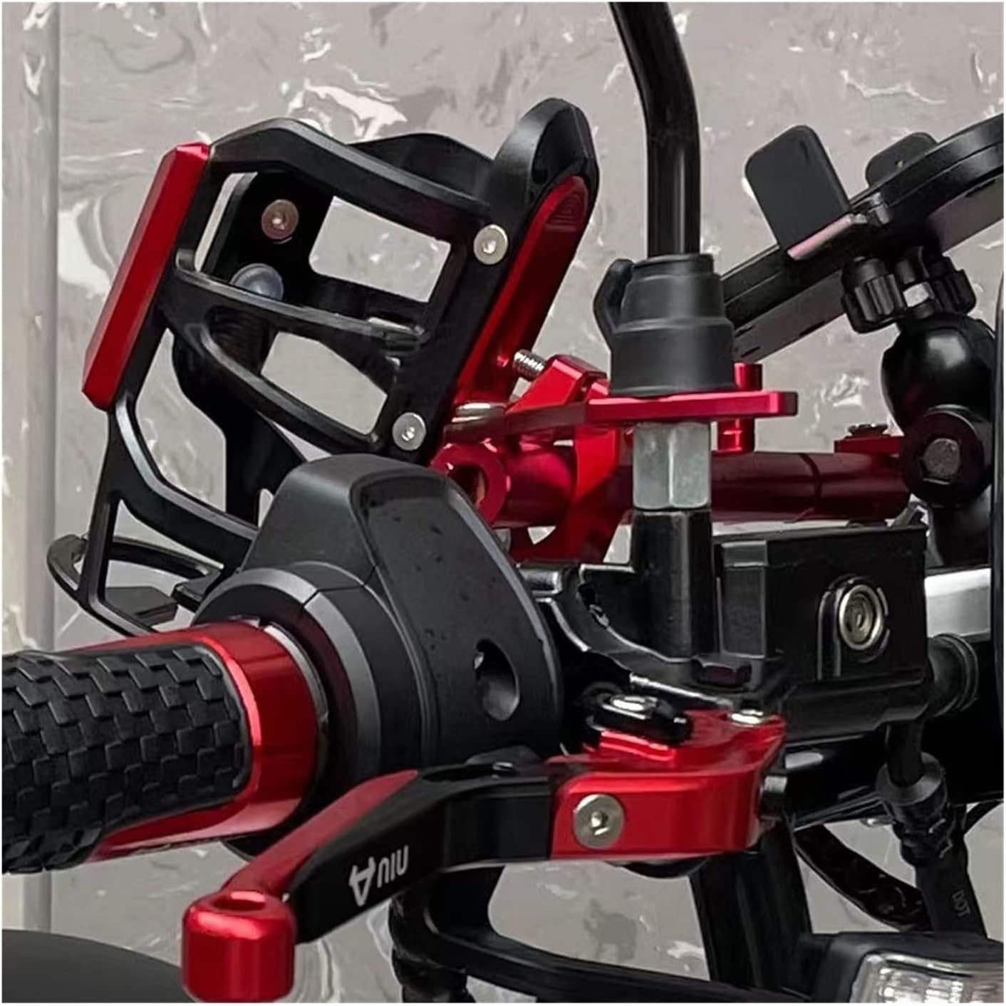 Soporte para botella de agua para Kawasaki Vulcan S 650 VN650 accesorios de motocicleta, botella de agua para bebidas, portavasos (color naranja)