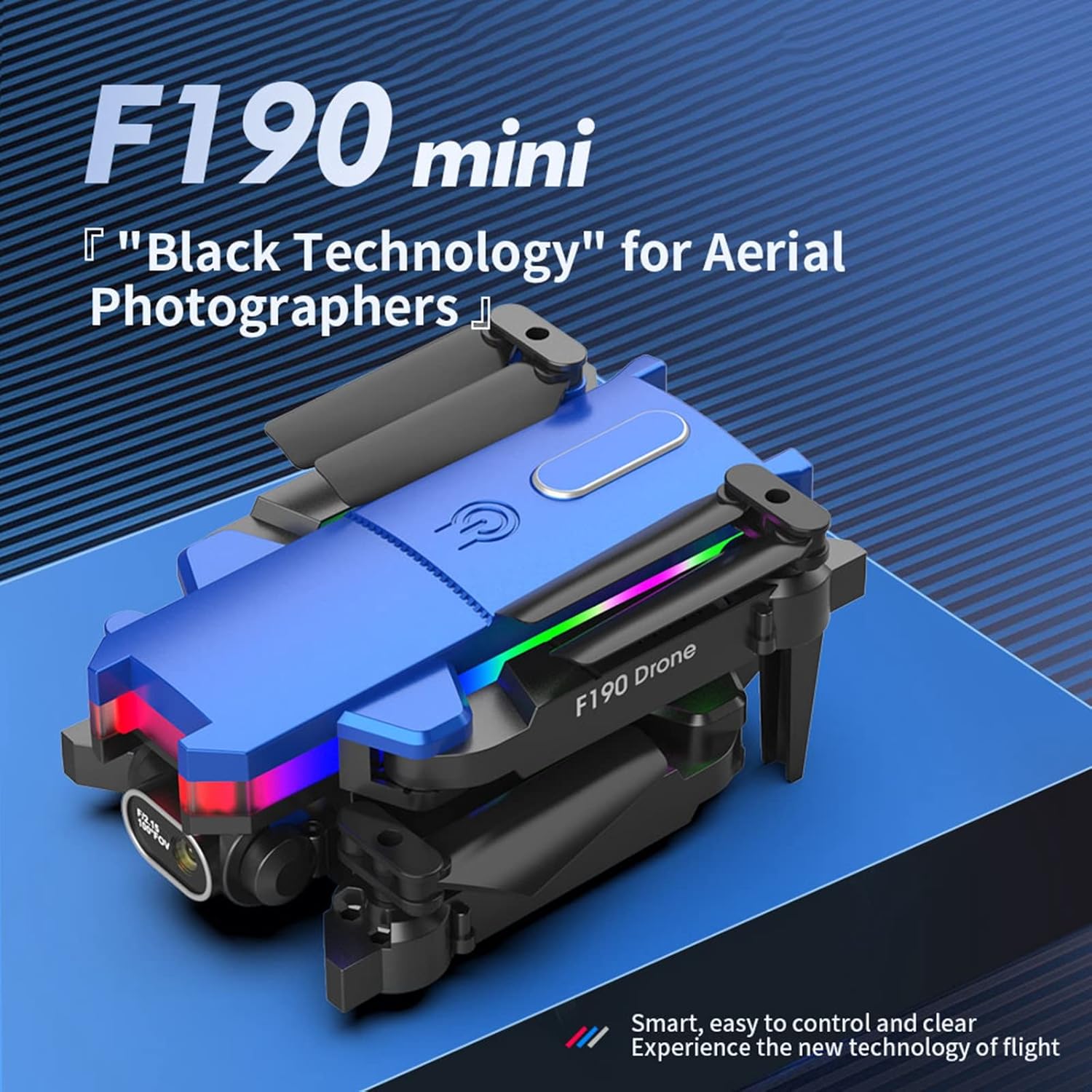 Foldable Pocket Drone with 4K HD Dual Camera Toys Gifts for Adults Kids Beginners Small Drone RC Quadcopter Drone with 2.4G WiFi FPV Live Video