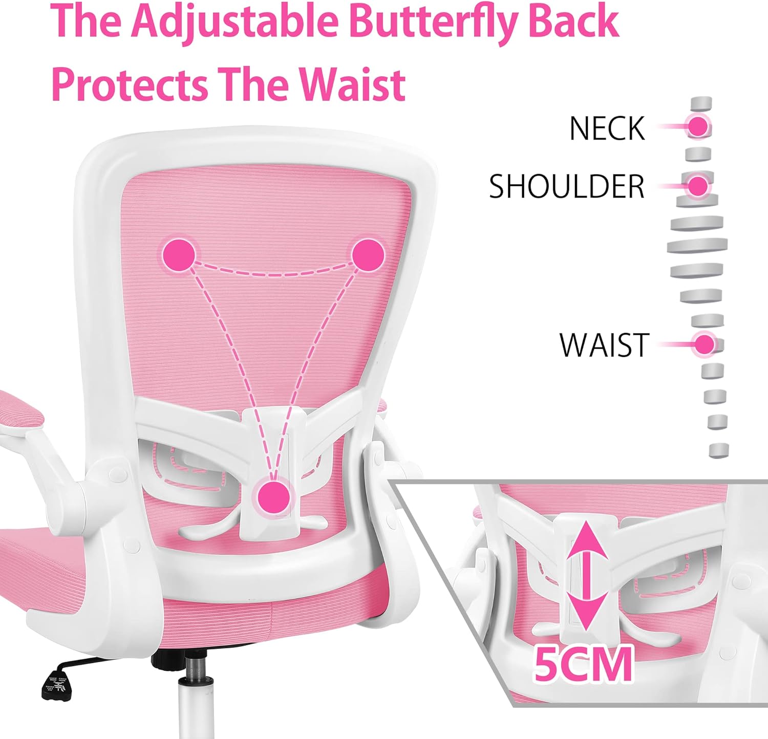 FelixKing Silla de oficina, silla de escritorio ergonómica con altura ajustable y soporte lumbar, sillas giratorias, silla de computadora de