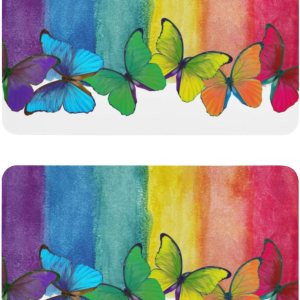 Imán de cristal para nevera de color mariposa, imán decorativo de placa blanca, bonito imán de almacenamiento para niños y niñas, imán de nevera Imán de cristal para nevera de color mariposa, imán decorativo de placa blanca, bonito imán de almacenamiento para niños y niñas, imán de nevera