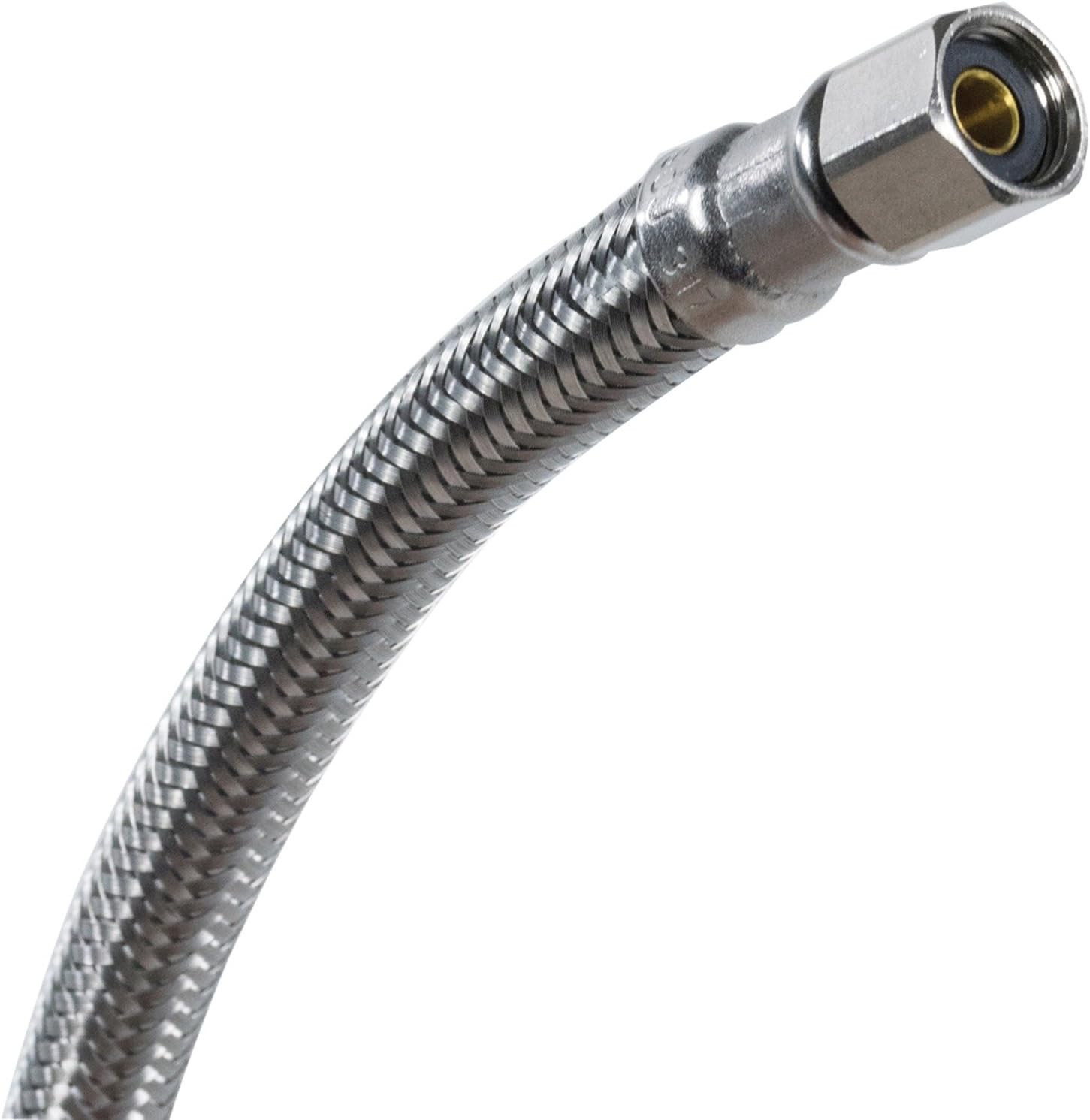 Certified Appliance Accessories Línea de agua para máquina de hielo, 6 pies, núcleo de PVC con acero inoxidable trenzado de alta calidad