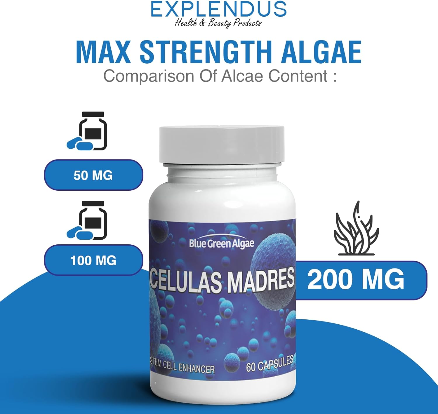 Celulas Madres – Suplemento de células madre para antienvejecimiento y longevidad, sin OMG, sin gluten, cápsulas vegetarianas, 60 unidades (4)