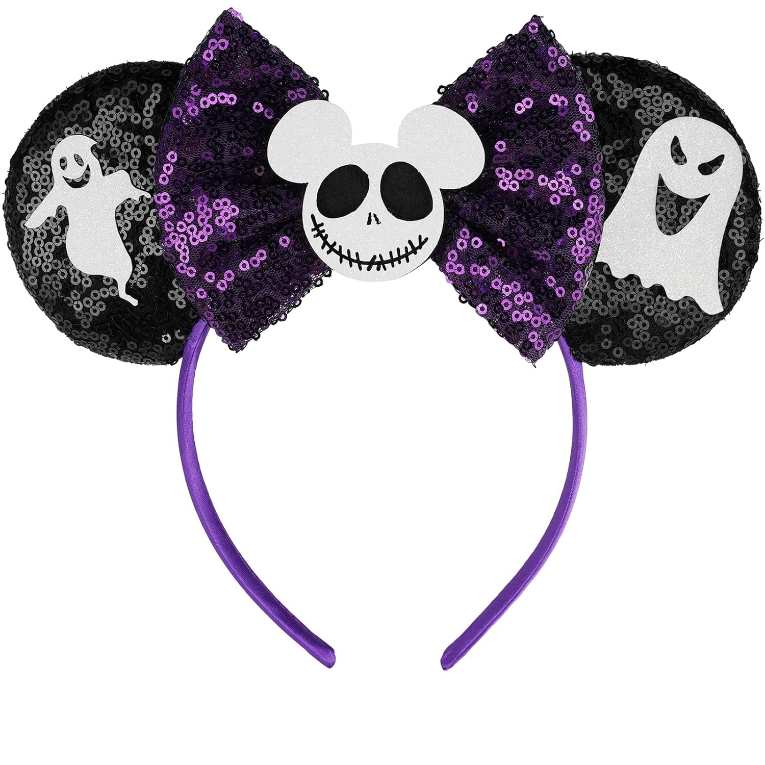 FANYITY Orejas de ratón, diadema de lentejuelas con orejas de ratón para niños, niñas y mujeres, Halloween y viaje de Disney (YL)