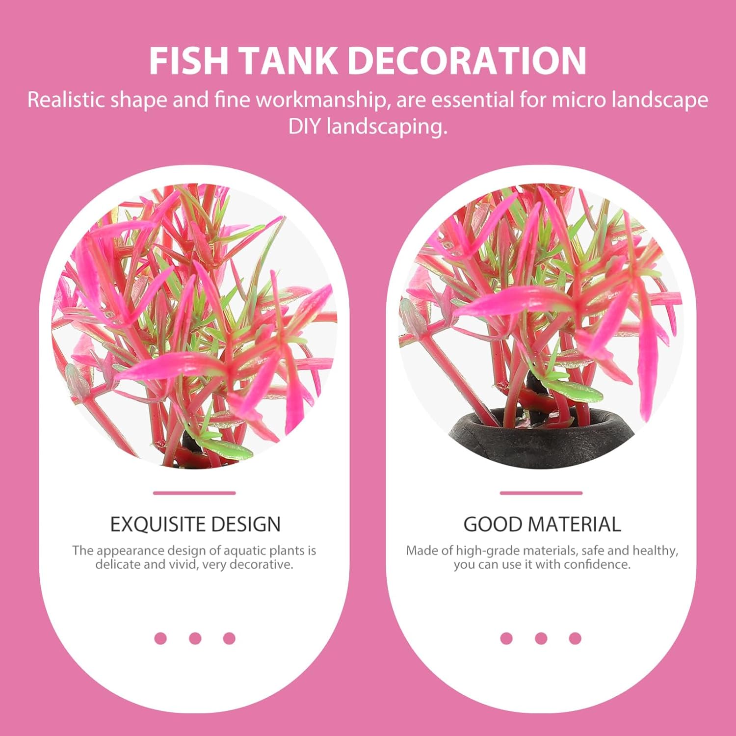 POPETPOP 20pcs acuario paisajismo tanque de juguete grande tanque de peces viva plantas suculentas plantas artificiales acuáticas falsas decoración