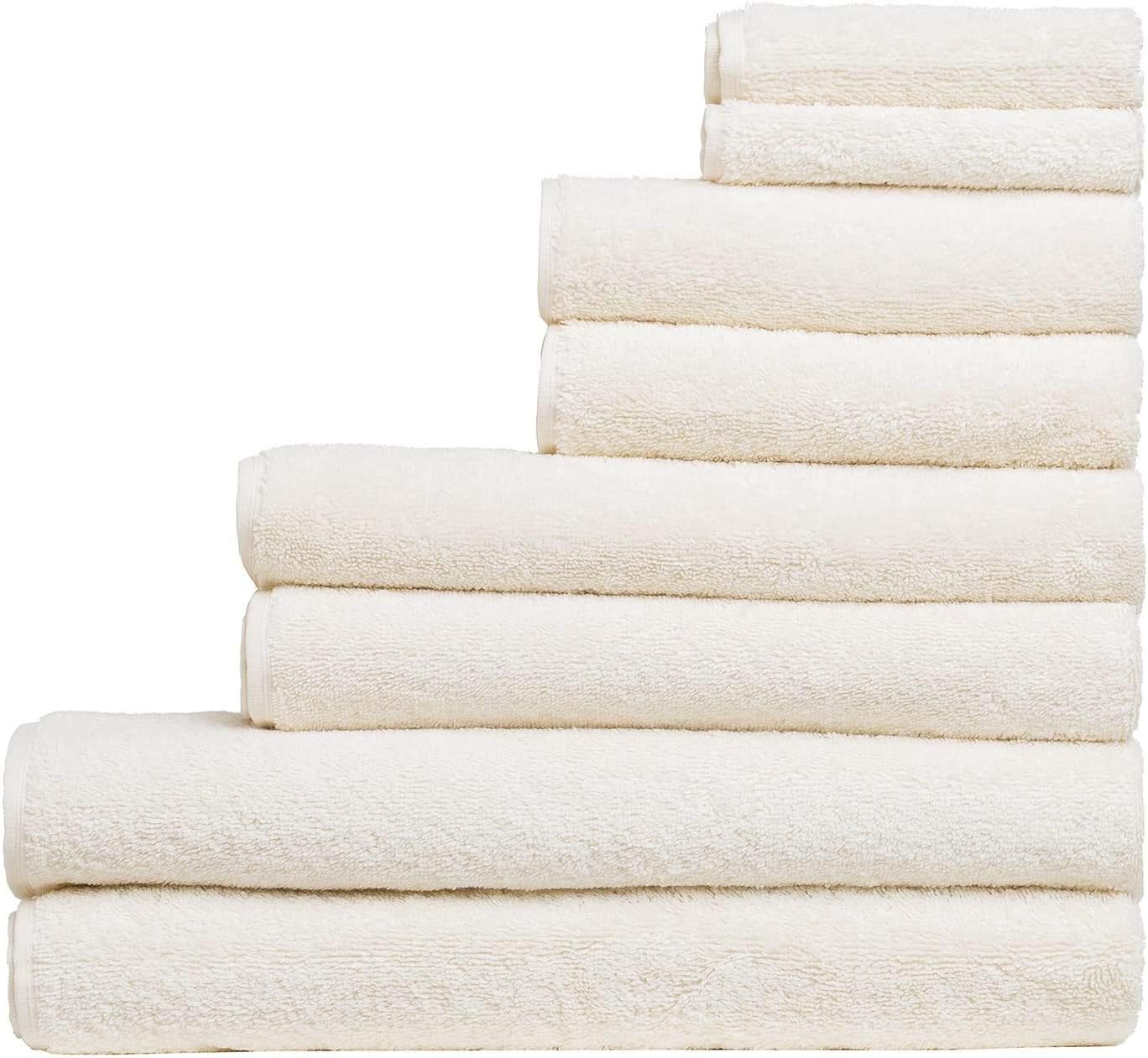 Juego de toallas turcas de lujo extra grandes de 8 piezas con 4 toallas de baño (30 x 60 y 24 x 48)
