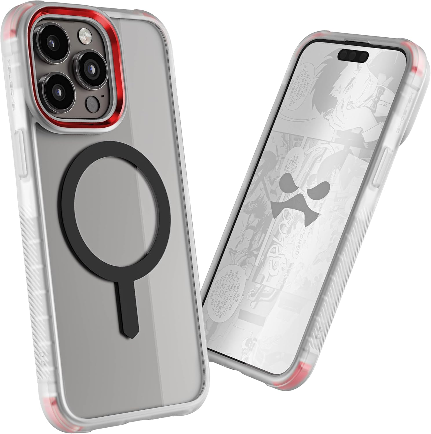 Ghostek Covert – Funda transparente para iPhone 15 Pro Max, compatible con Apple MagSafe, fusión de silicona, ajuste delgado, a prueba de golpes