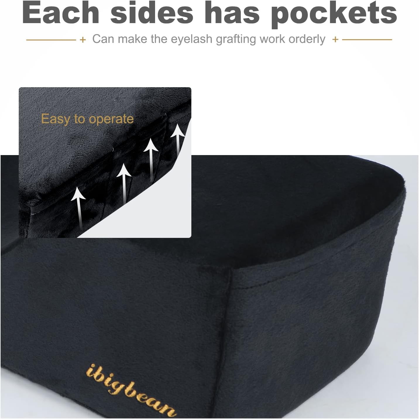Extensión de pestañas, almohada de espuma para el cuello, almohada de salón de belleza, almohada curva de pestañas, almohada de contorno de cuello,