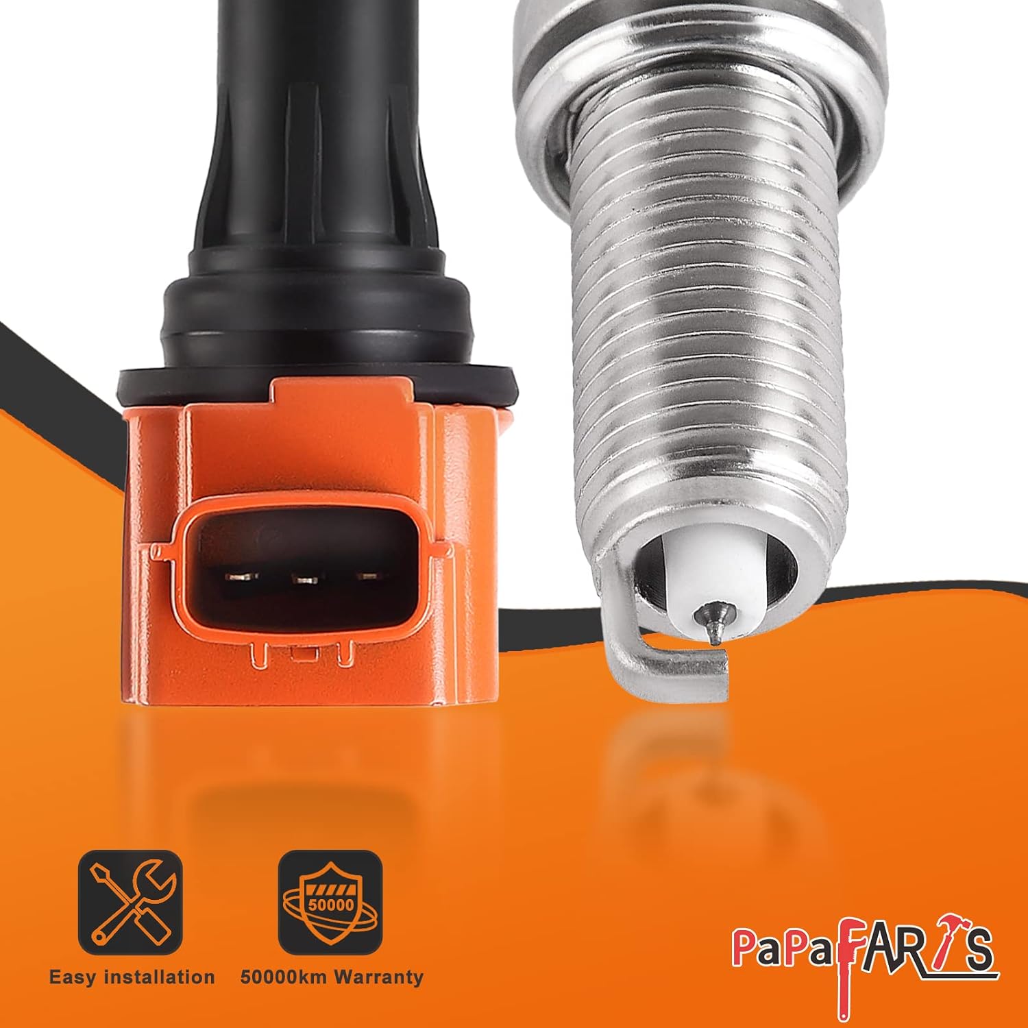 Juego de 6 bobinas de encendido UF550 y bujías de iridio compatibles con Infiniti JX35 M35 Q50 Q70 QX60 EX35 FX35 G25 G35 Nissan 350Z Altima Maxima