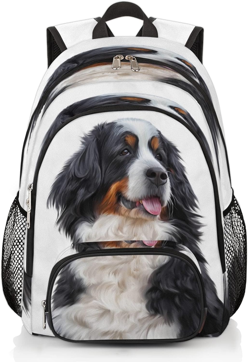 Linda mochila escolar para perros de montaña bernés, mochila escolar para adolescentes, niñas, niños, mochila escolar para computadora de hombro,