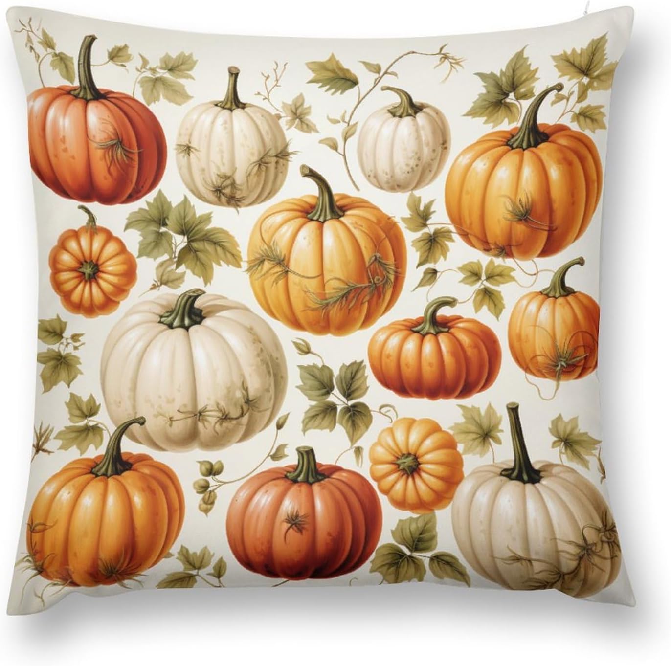 Cojines Decorativos Para Sala 26 x 26 pulgadas, fundas cuadradas decorativas de calabaza de cosecha de otoño para decoración del hogar, otoño, día