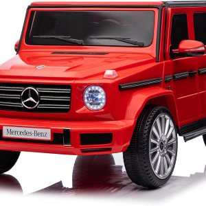 Vehículos eléctricos Mercedes-Benz G500 de 12 V con licencia y control remoto para padres, suspensión de 4 resortes, 3 velocidades, balanceo, luces Vehículos eléctricos Mercedes-Benz G500 de 12 V con licencia y control remoto para padres, suspensión de 4 resortes, 3 velocidades, balanceo, luces