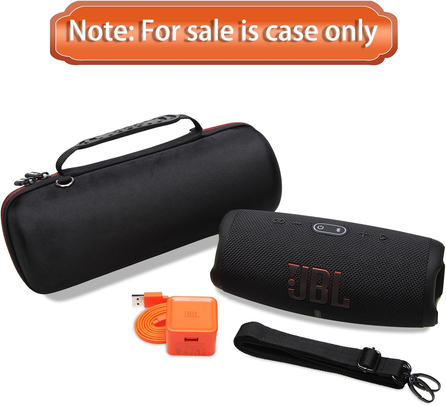 LTGEM Funda para JBL Charge 4JBL Charge 5 Funda de transporte para altavoces, bolsa protectora de viaje para almacenamiento duro, se adapta al