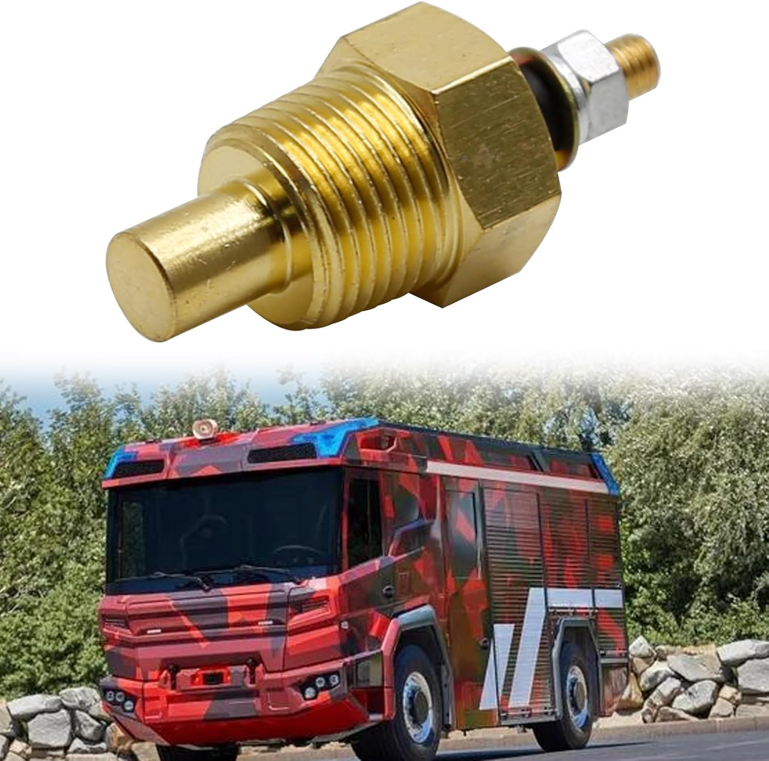Sensor de temperatura del agua 18-5897 385387 97257A1 806490T Reemplazo para Volvo Penta Sierra Mercruiser Mallory y otros