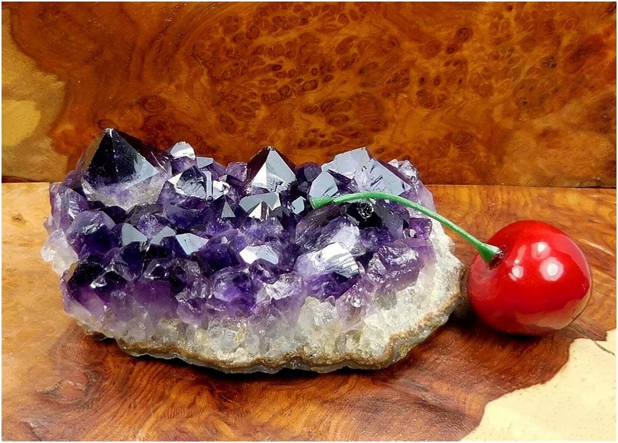 Amethyst Stone Quartz Cluster Point Natural Gemstone Crystal Rock Reiki
