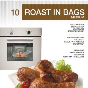 Bolsas para asar en horno, asar en bolsas de carne y mariscos, accesorios de cocina para cocinar, transparentes, paquete de 10, medianas (14.96 x Bolsas para asar en horno, asar en bolsas de carne y mariscos, accesorios de cocina para cocinar, transparentes, paquete de 10, medianas (14.96 x