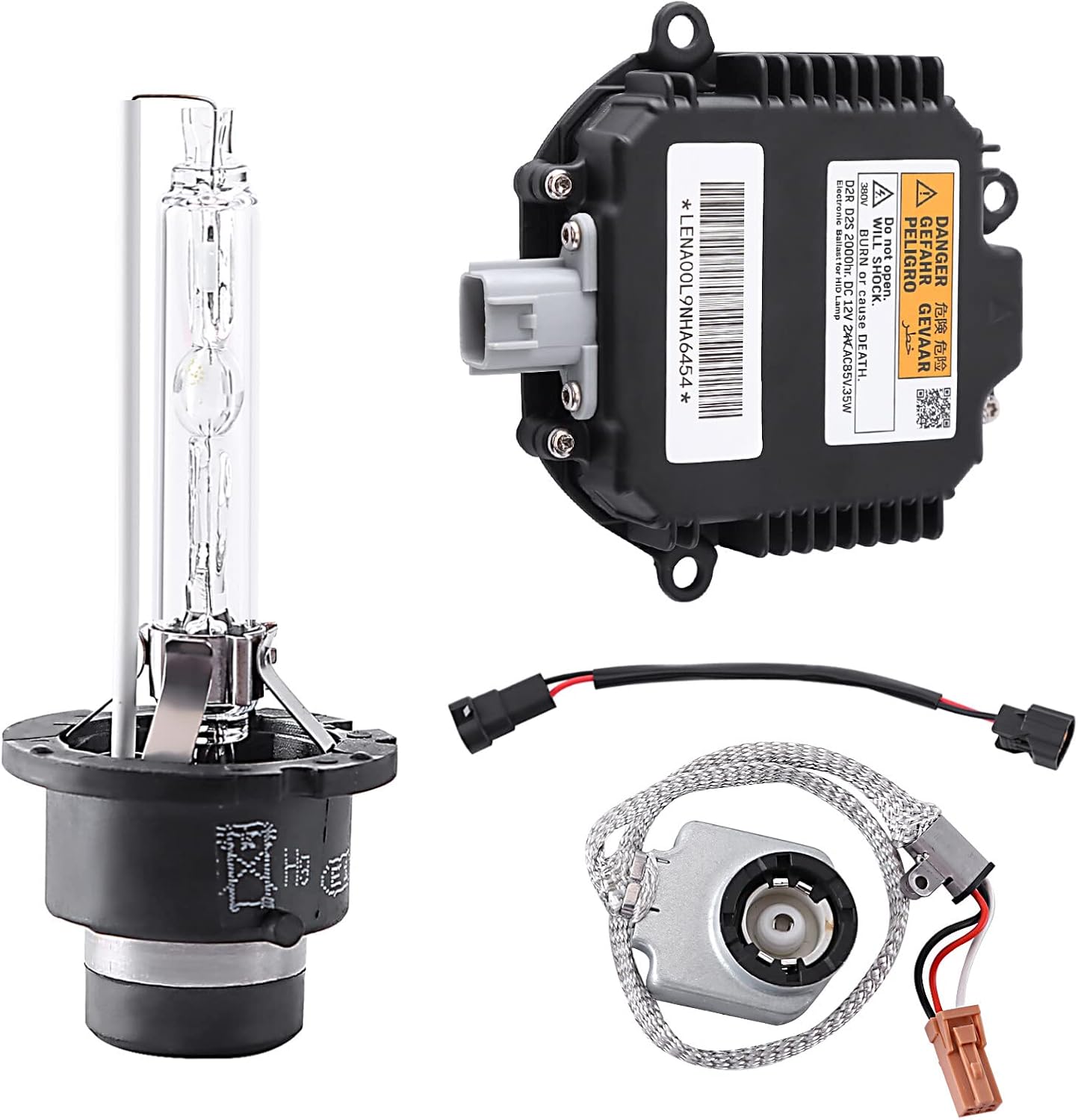 Balasto HID con encendedor y bombilla D2S, Aublinto 28474-89904 Unidad de control de balasto de xenón HID compatible con Nissan 350z 370z Altima