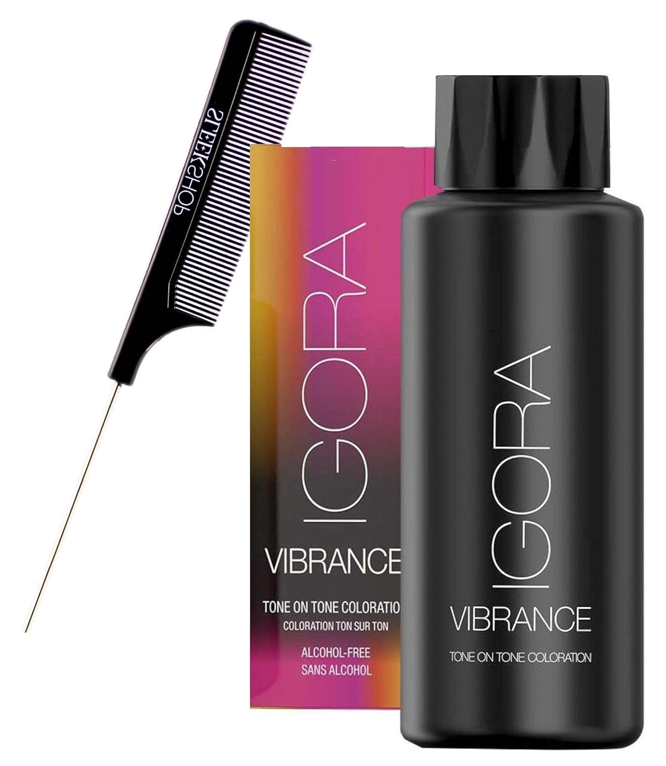 VIBRANCE Schwarzkapf IGORA Vibrance Tone on Tone – Tinte de color semipermanente para el cabello, coloración líquida (con peine de alfiler
