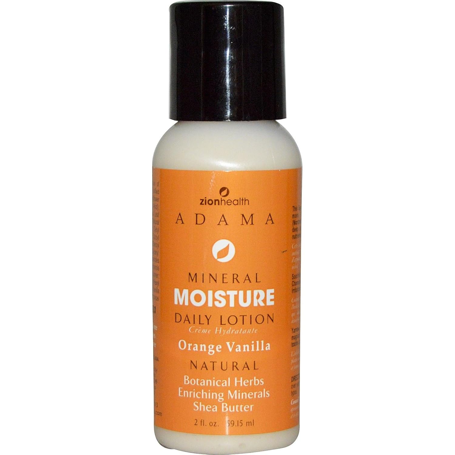 Adama Moisture Intense Orange Vanilla Zion Health 2 oz Crema