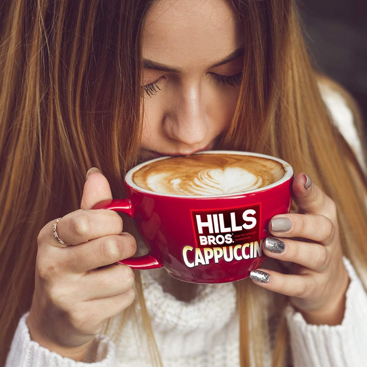 Hills Bros Vainilla francesa sin azúcar, (paquete de 6)